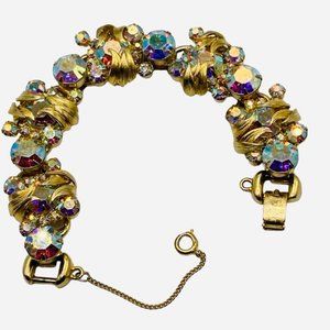Fabulous Vintage Juliana D&E AB Rhinestone Venus Flame Bracelet